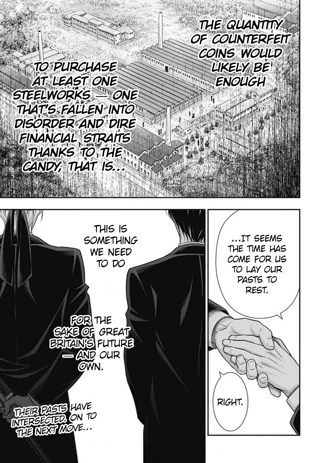 Yukoku no Moriarty Chapter 94 page 36 - Chapter 94: The Adventure of the Engineer’s Thumb II