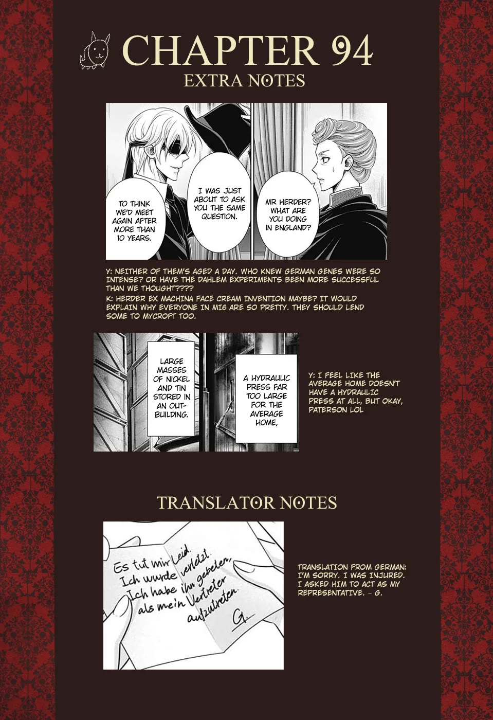 Yukoku no Moriarty Chapter 94 page 37 - Chapter 94: The Adventure of the Engineer’s Thumb II
