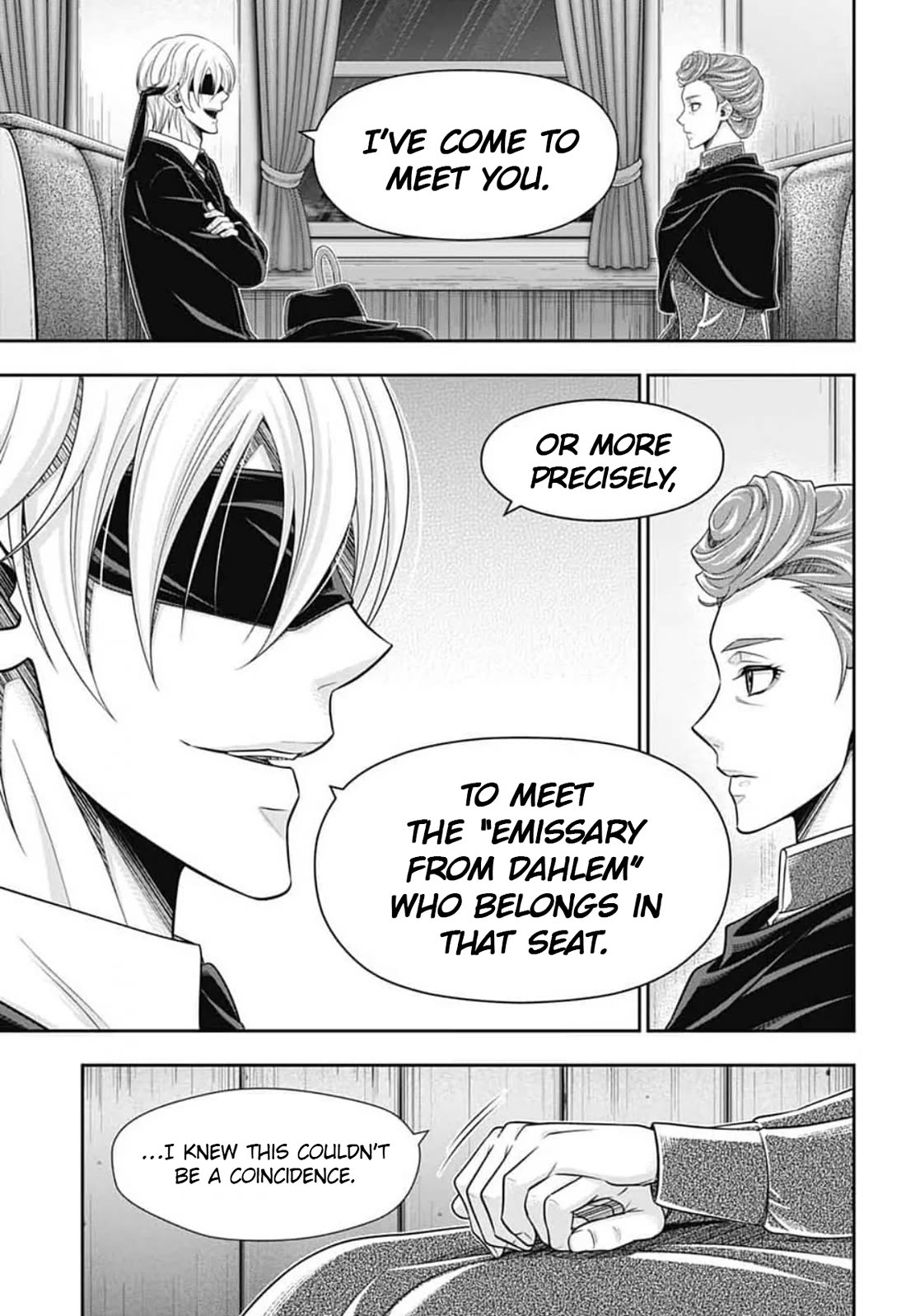 Yukoku no Moriarty Chapter 94 page 8 - Chapter 94: The Adventure of the Engineer’s Thumb II