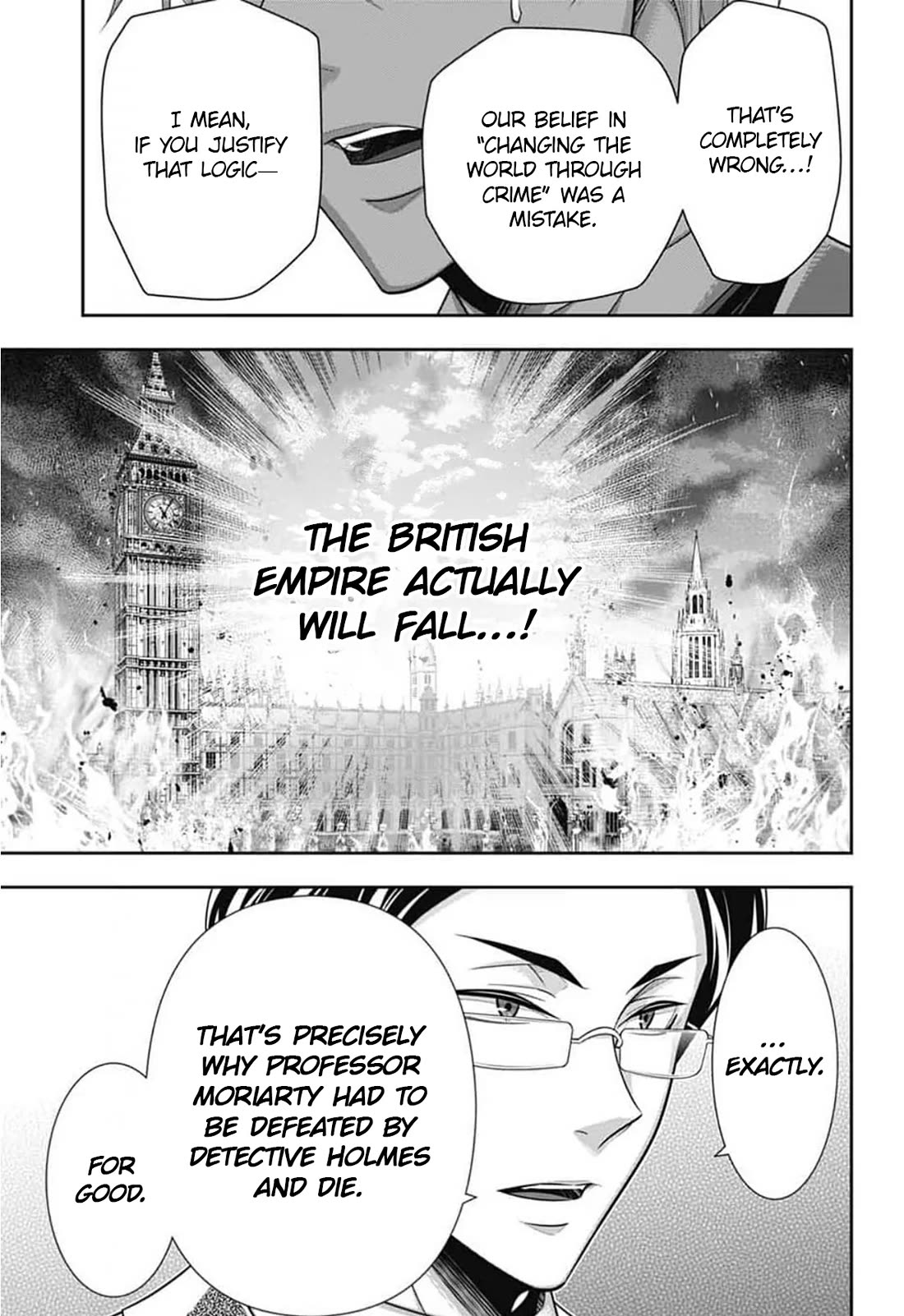 Yukoku no Moriarty Chapter 95 page 32 - Chapter 95: Lies and Lies : Act 2