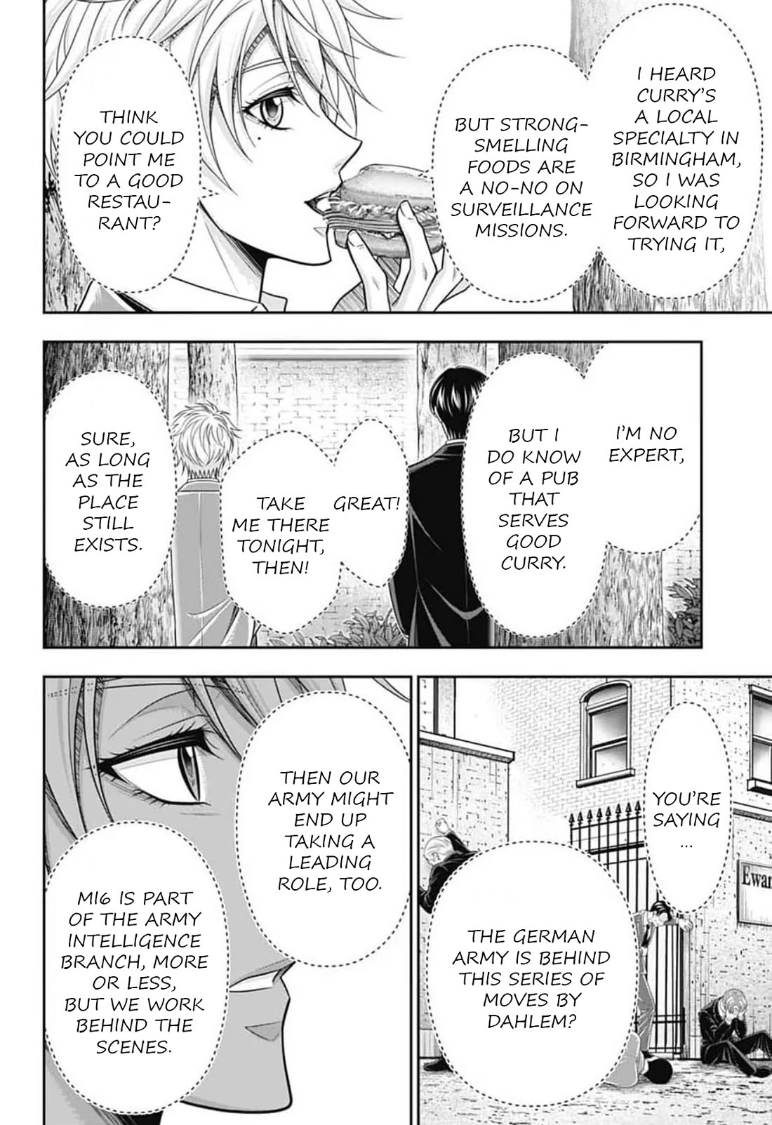 Yukoku no Moriarty Chapter 95 page 7 - Chapter 95: Lies and Lies : Act 2