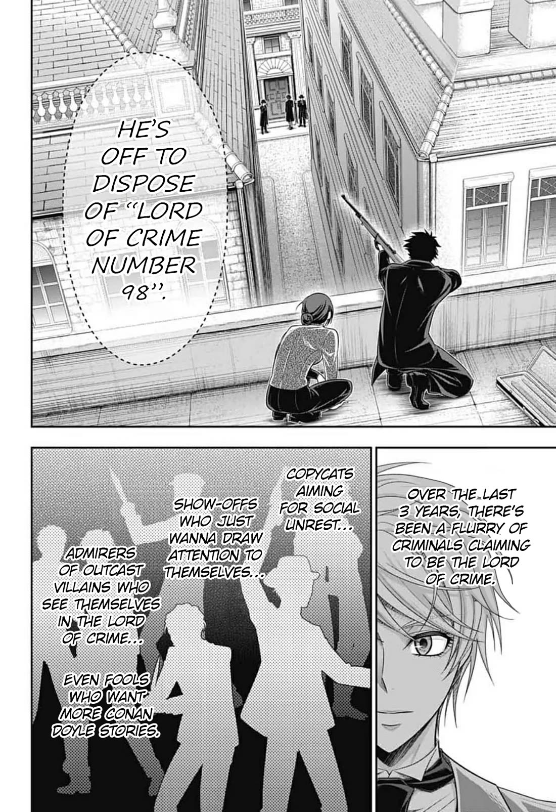 Yukoku no Moriarty Chapter 95 page 9 - Chapter 95: Lies and Lies : Act 2