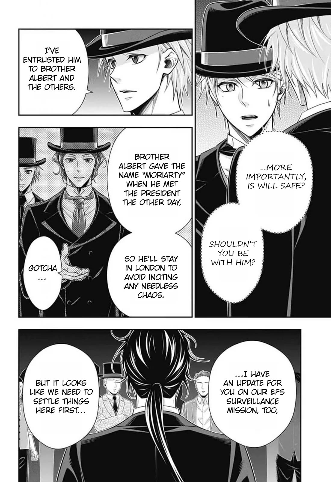 Yukoku no Moriarty Chapter 96 page 11 - Chapter 96: Lies and Lies : Act 3