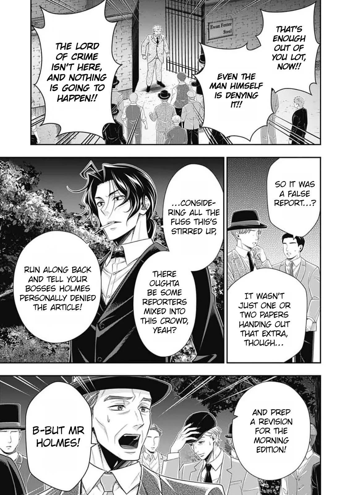 Yukoku no Moriarty Chapter 96 page 12 - Chapter 96: Lies and Lies : Act 3