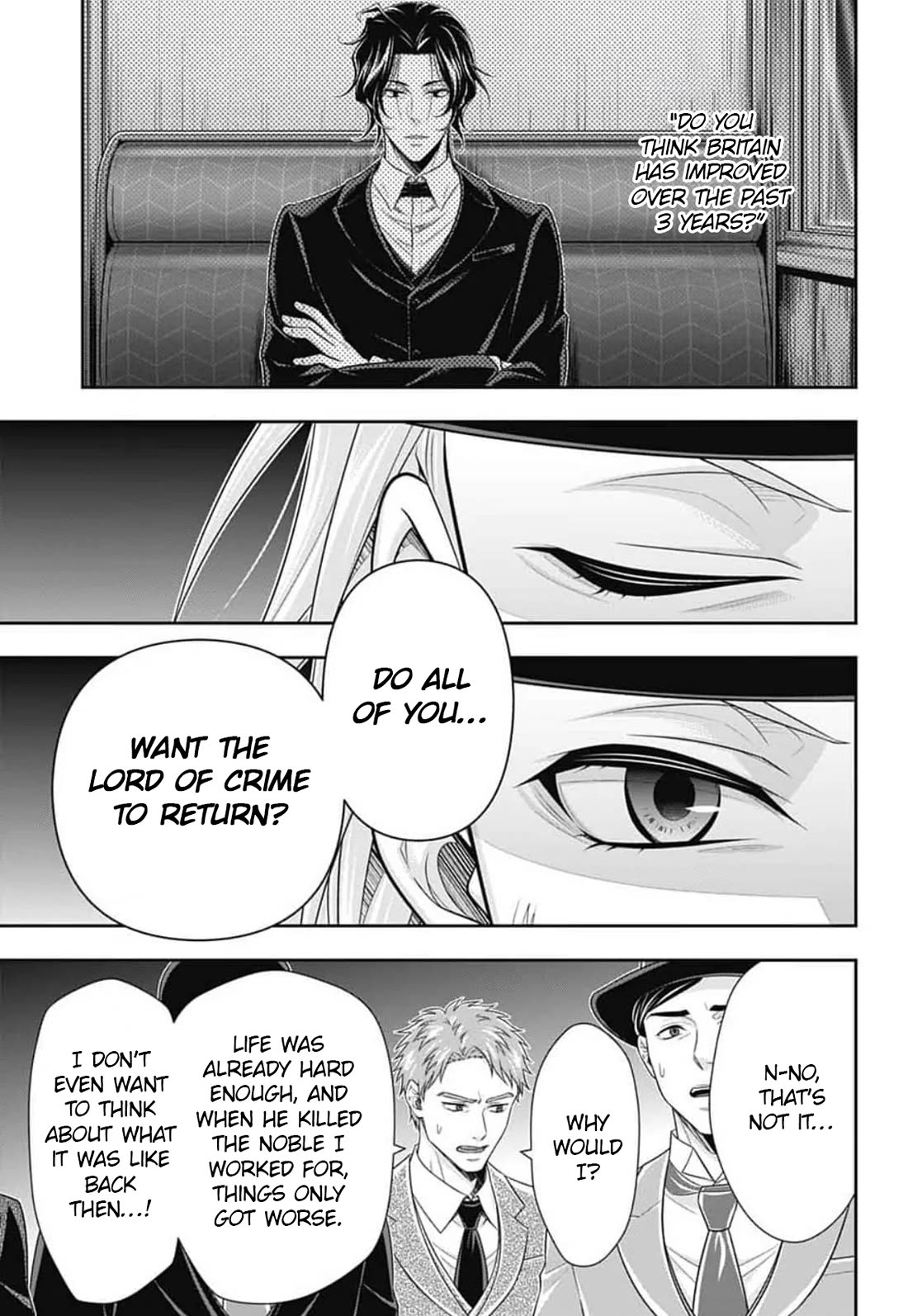 Yukoku no Moriarty Chapter 96 page 14 - Chapter 96: Lies and Lies : Act 3
