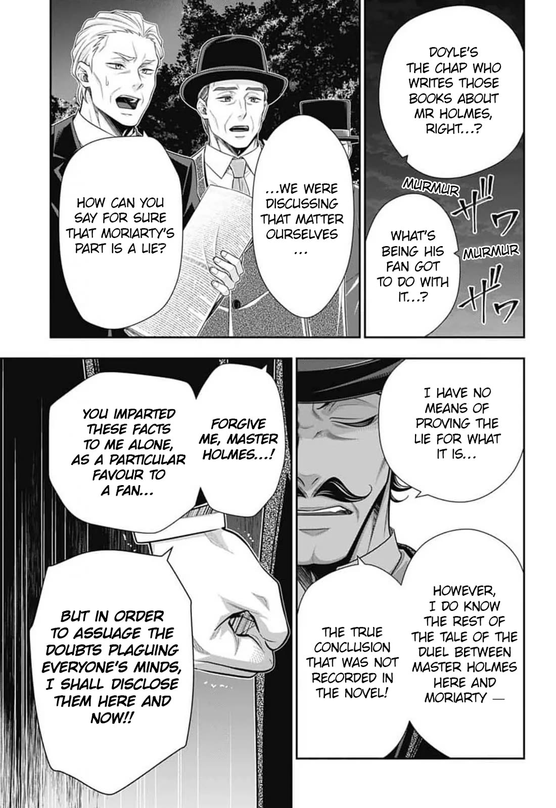 Yukoku no Moriarty Chapter 96 page 20 - Chapter 96: Lies and Lies : Act 3