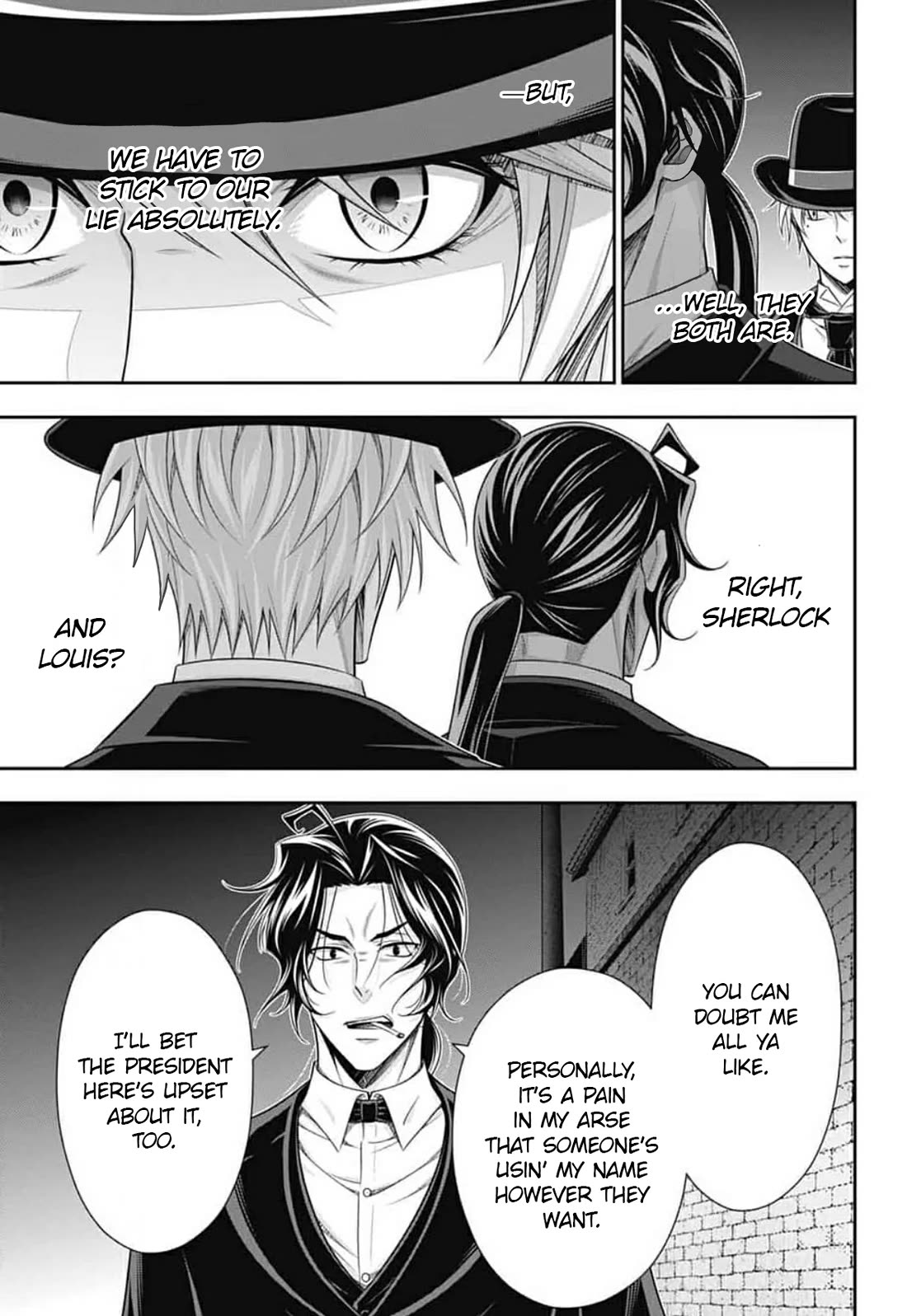 Yukoku no Moriarty Chapter 96 page 22 - Chapter 96: Lies and Lies : Act 3