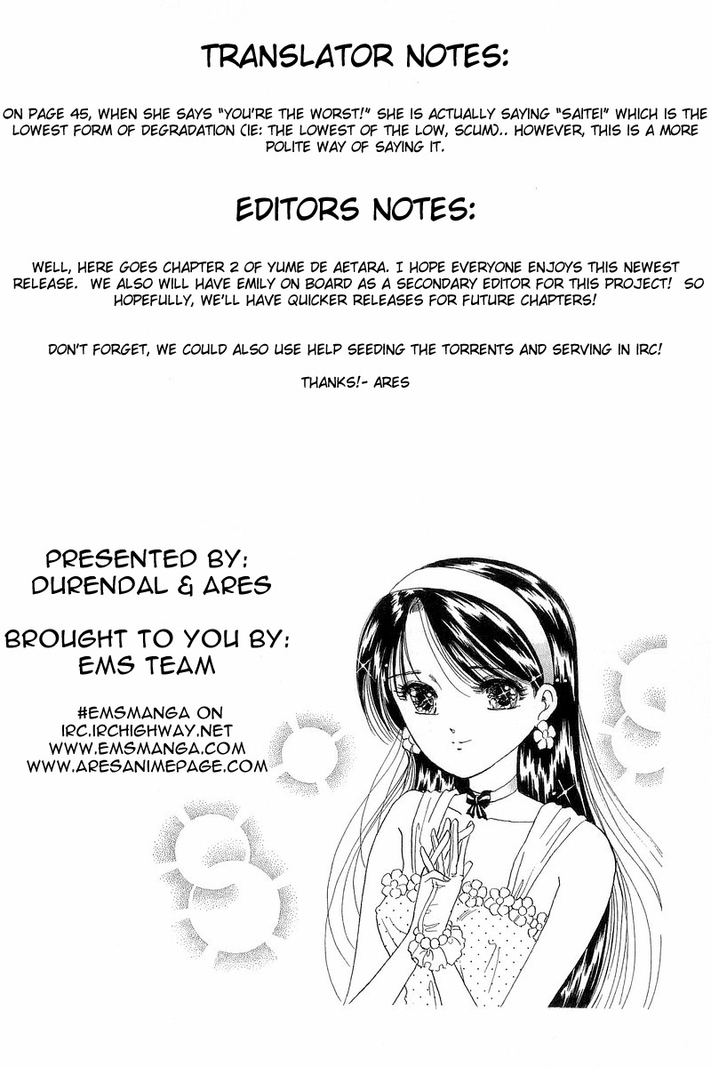 Yume de Aetara Chapter 2 page 26 - Chapter 2: If I Sing in the Rain