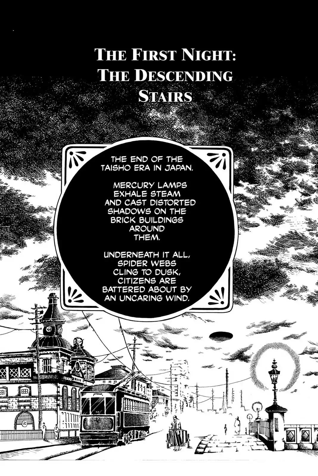 Yumekui Kenbun Chapter 1 page 5 - Chapter 1: The First Night - The Descending Stairs