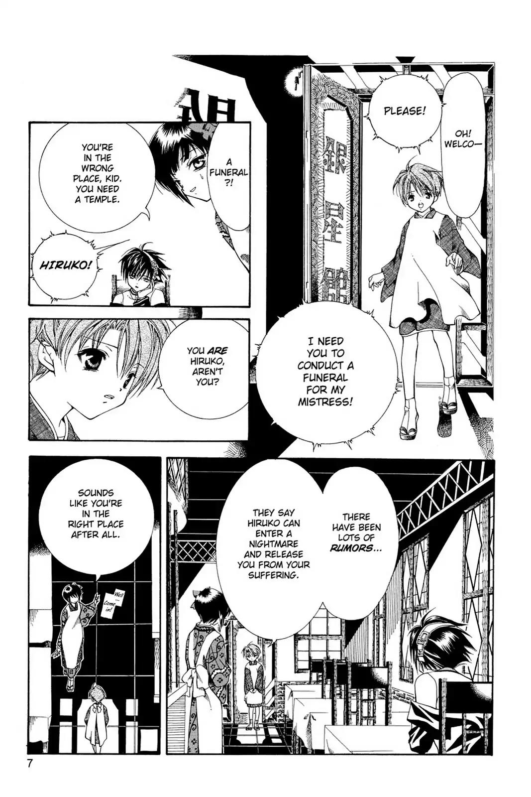 Yumekui Kenbun Chapter 1 page 9 - Chapter 1: The First Night - The Descending Stairs