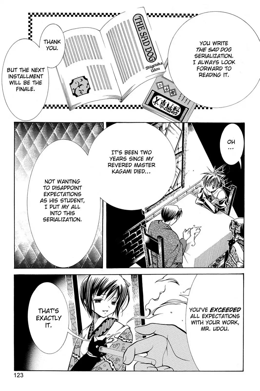 Yumekui Kenbun Chapter 18 page 5 - Chapter 18: The Eighteenth Night - Writing