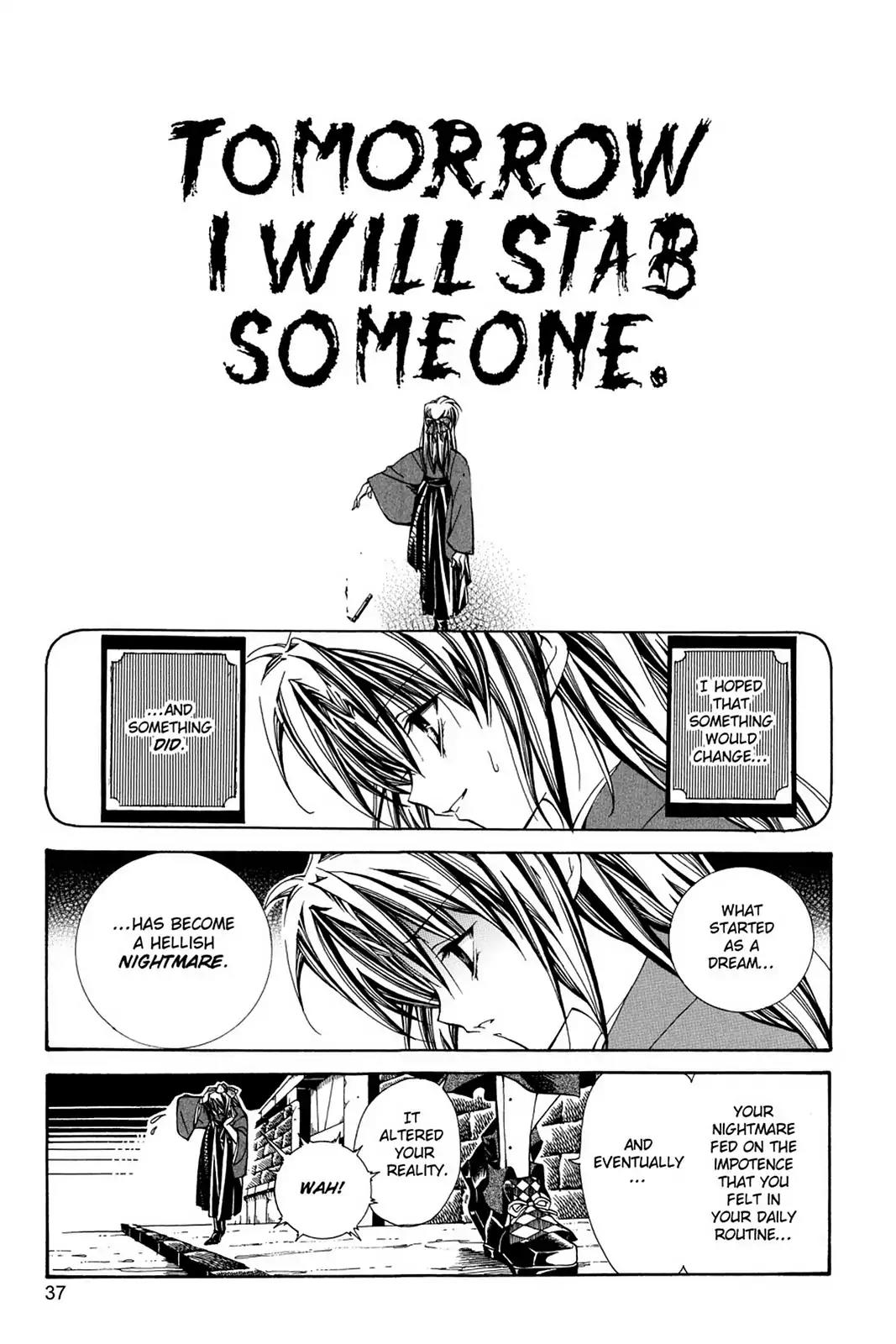 Yumekui Kenbun Chapter 2 page 9 - Chapter 2: The Second Night - Writing