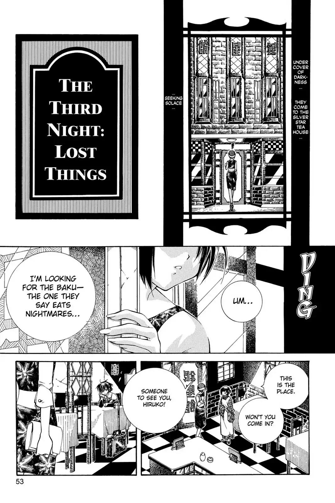 Yumekui Kenbun Chapter 3 page 1 - Chapter 3: The Third Night - Lost Things