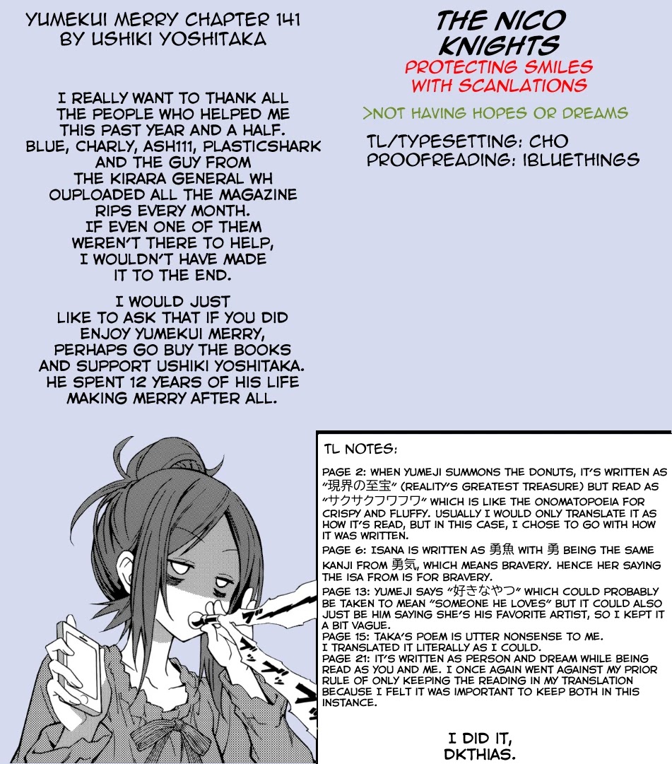 Yumekui Merry Chapter 141 page 30 - Chapter 141: Dreams and Reality [END]