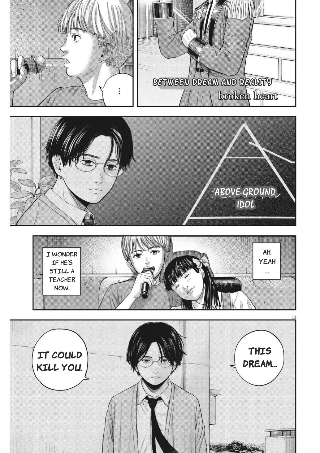 Yumenashi-sensei's Guidance Counseling Chapter 14 page 13 - Chapter 14: Aspiration: Male Idol part8