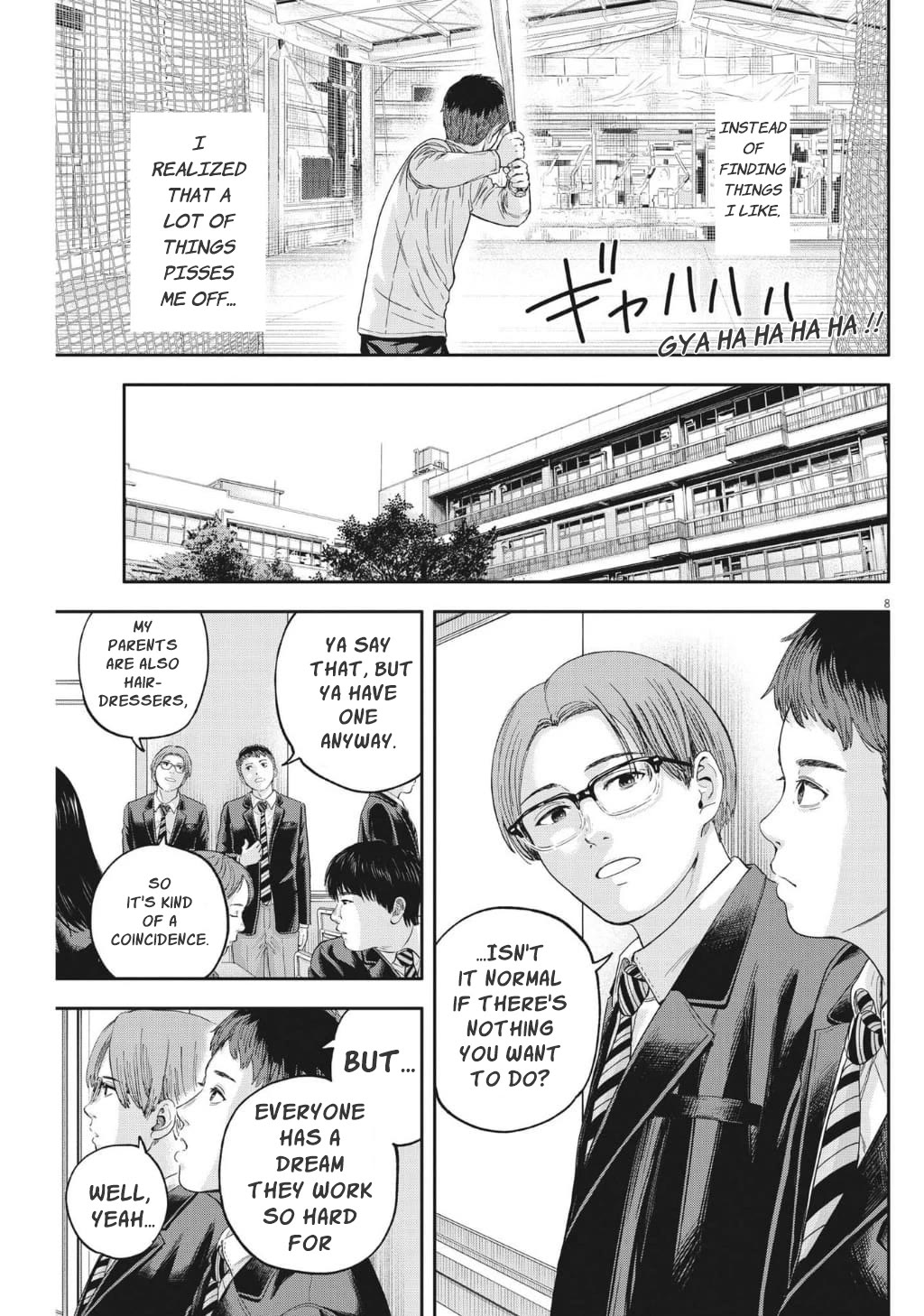 Yumenashi-sensei's Guidance Counseling Chapter 19 page 8 - Chapter 19: Aspiration: Undecided (part 1)