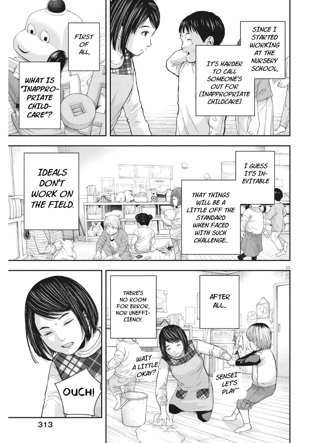Yumenashi-sensei's Guidance Counseling Chapter 22 page 13 - Chapter 22: Aspiration: Nursery Teacher (part 2)
