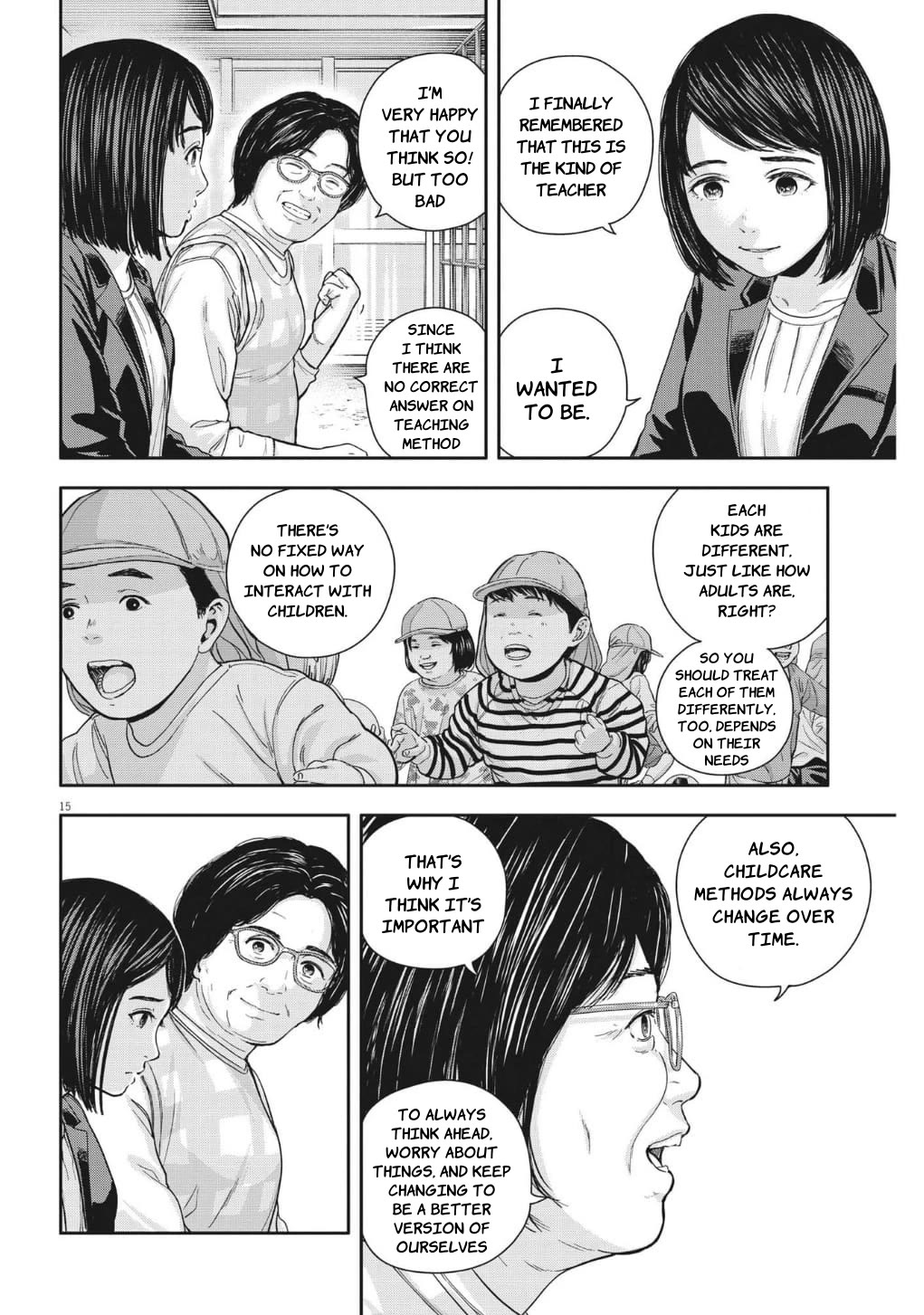 Yumenashi-sensei's Guidance Counseling Chapter 24 page 15 - Chapter 24: Aspiration: Nursery Teacher (part 4)