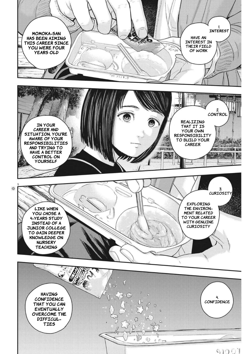 Yumenashi-sensei's Guidance Counseling Chapter 24 page 9 - Chapter 24: Aspiration: Nursery Teacher (part 4)