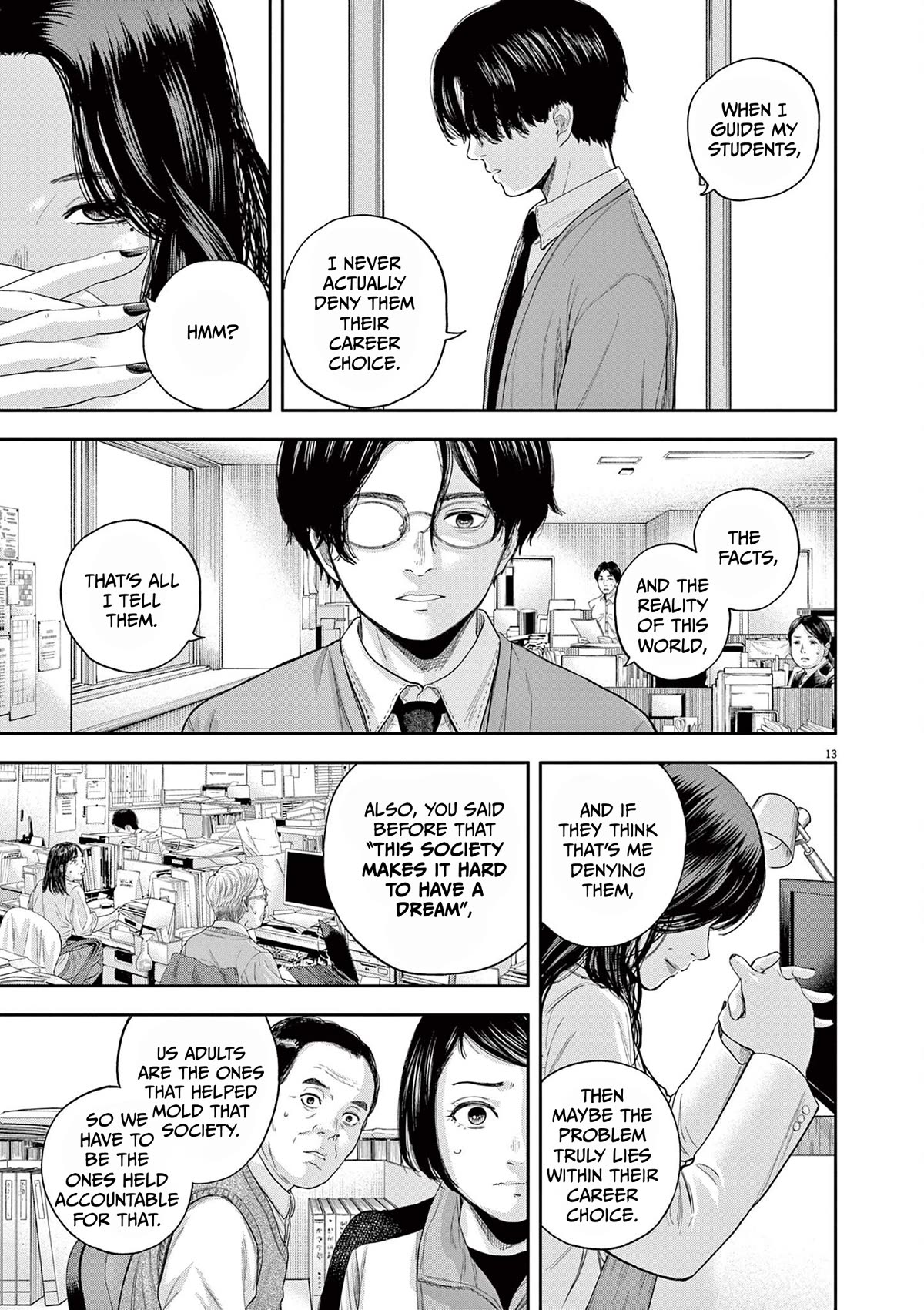 Yumenashi-sensei's Guidance Counseling Chapter 6 page 13 - Chapter 6: Aspiration: Male Idol Part 1