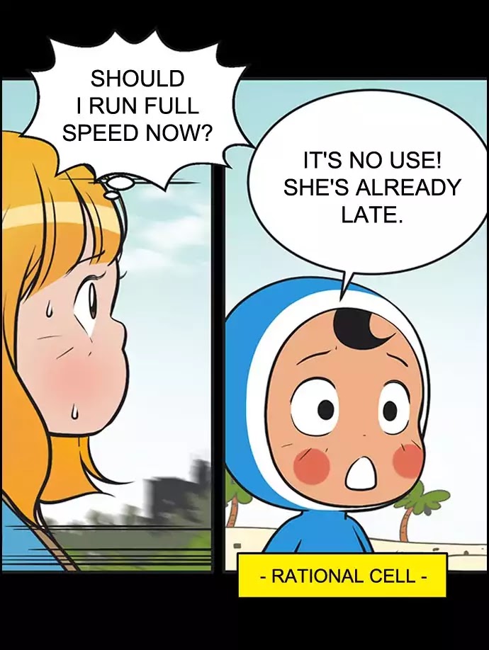 Yumi's Cells Chapter 302 page 12 - Chapter 302: I'm Late