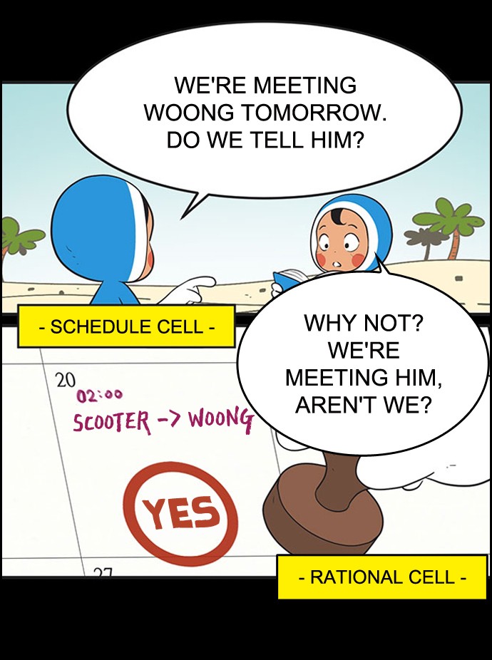 Yumi's Cells Chapter 421 page 23 - Chapter 421: Ep. 421 - What's on Your Mind?