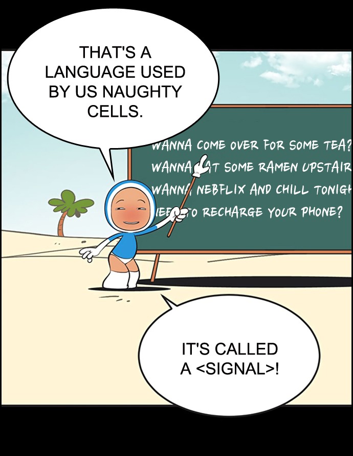 Yumi's Cells Chapter 432 page 18 - Chapter 432: Ep. 432 - Naughty Cell's Signal
