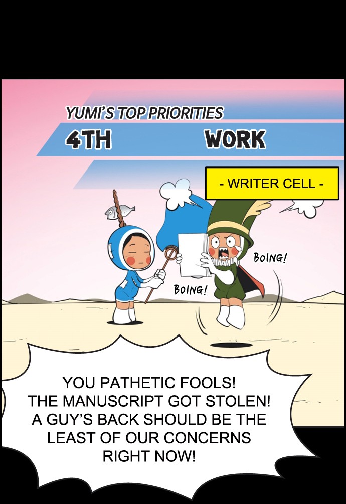 Yumi's Cells Chapter 492 page 7 - Chapter 492: Ep. 492 - The Writing Hand