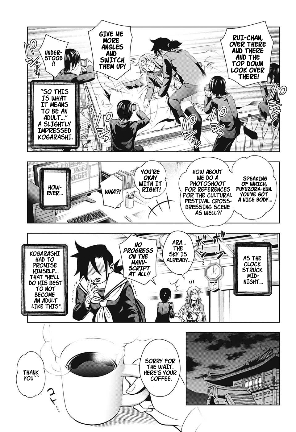 Yuragi-sou no Yuuna-san Chapter 11 page 13 - Chapter 11: Nonko-san's Crunch Time (uncensored)