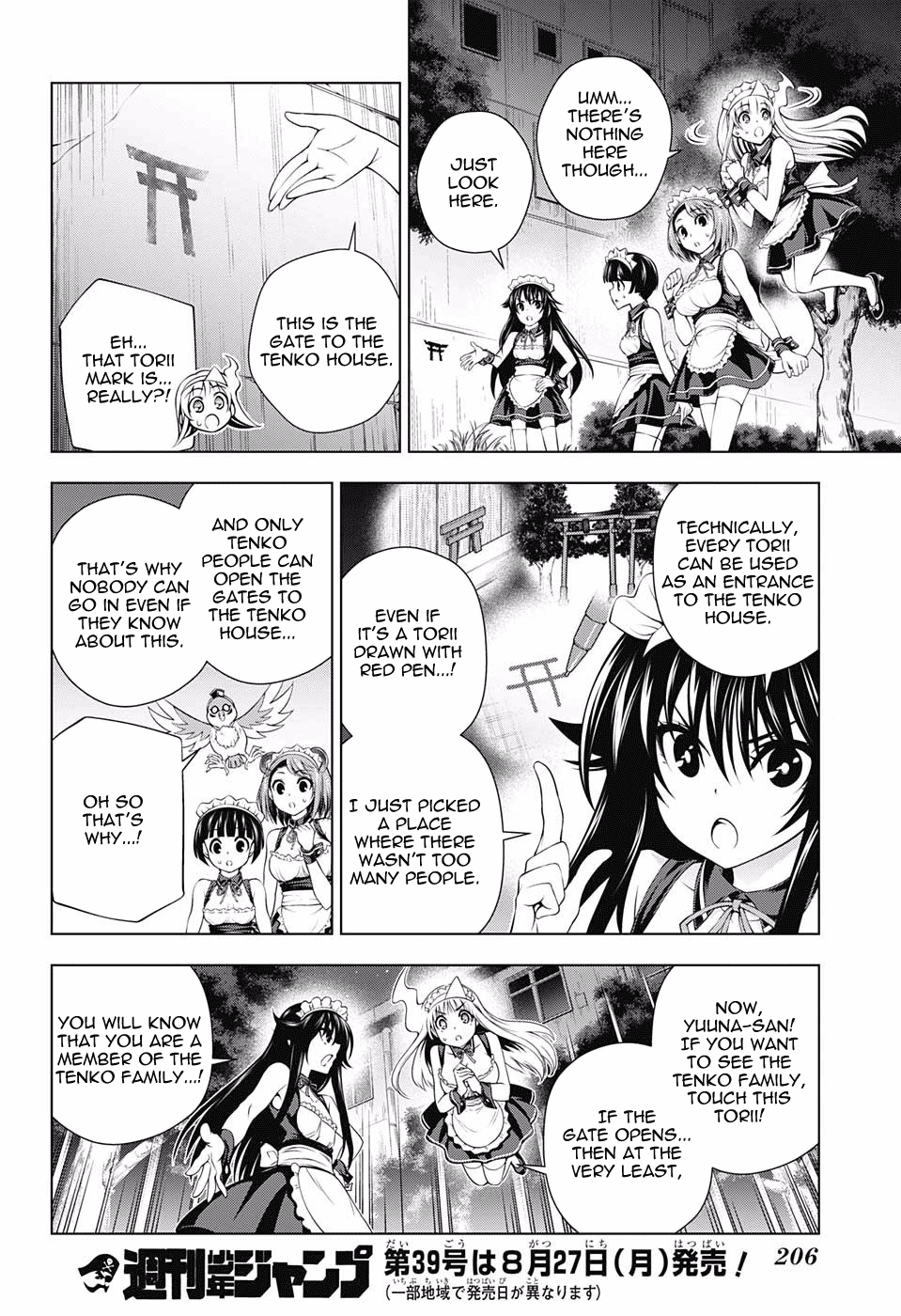Yuragi-sou no Yuuna-san Chapter 123 page 19 - Chapter 123: Yuuna-san Approaches the Tenko Family