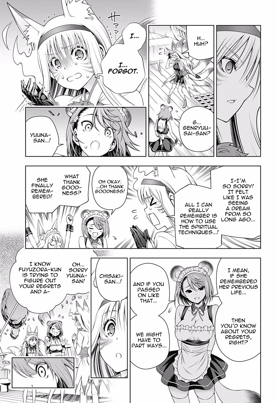 Yuragi-sou no Yuuna-san Chapter 125 page 13 - Chapter 125: Yuuna-san as Tenko Genryuusai
