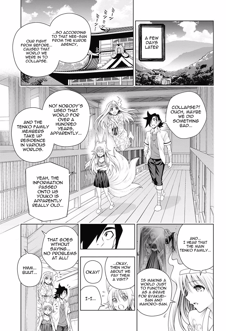 Yuragi-sou no Yuuna-san Chapter 128 page 13 - Chapter 128: Byakuei-san and Yuuna-san