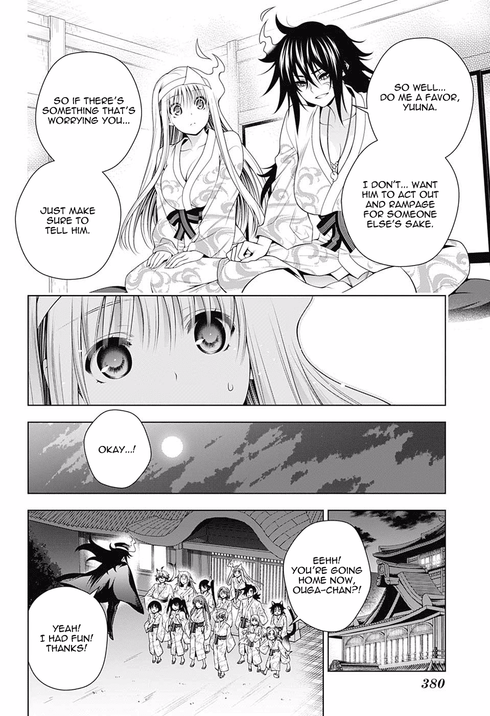 Yuragi-sou no Yuuna-san Chapter 129 page 10 - Chapter 129: Ouga-san's Wish