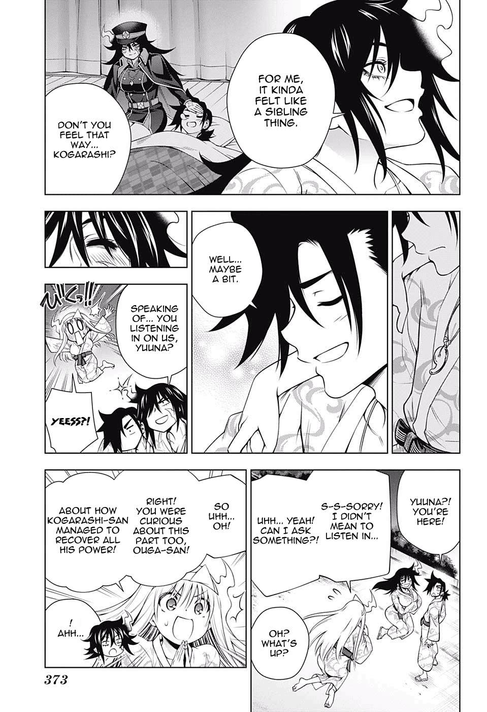 Yuragi-sou no Yuuna-san Chapter 129 page 3 - Chapter 129: Ouga-san's Wish