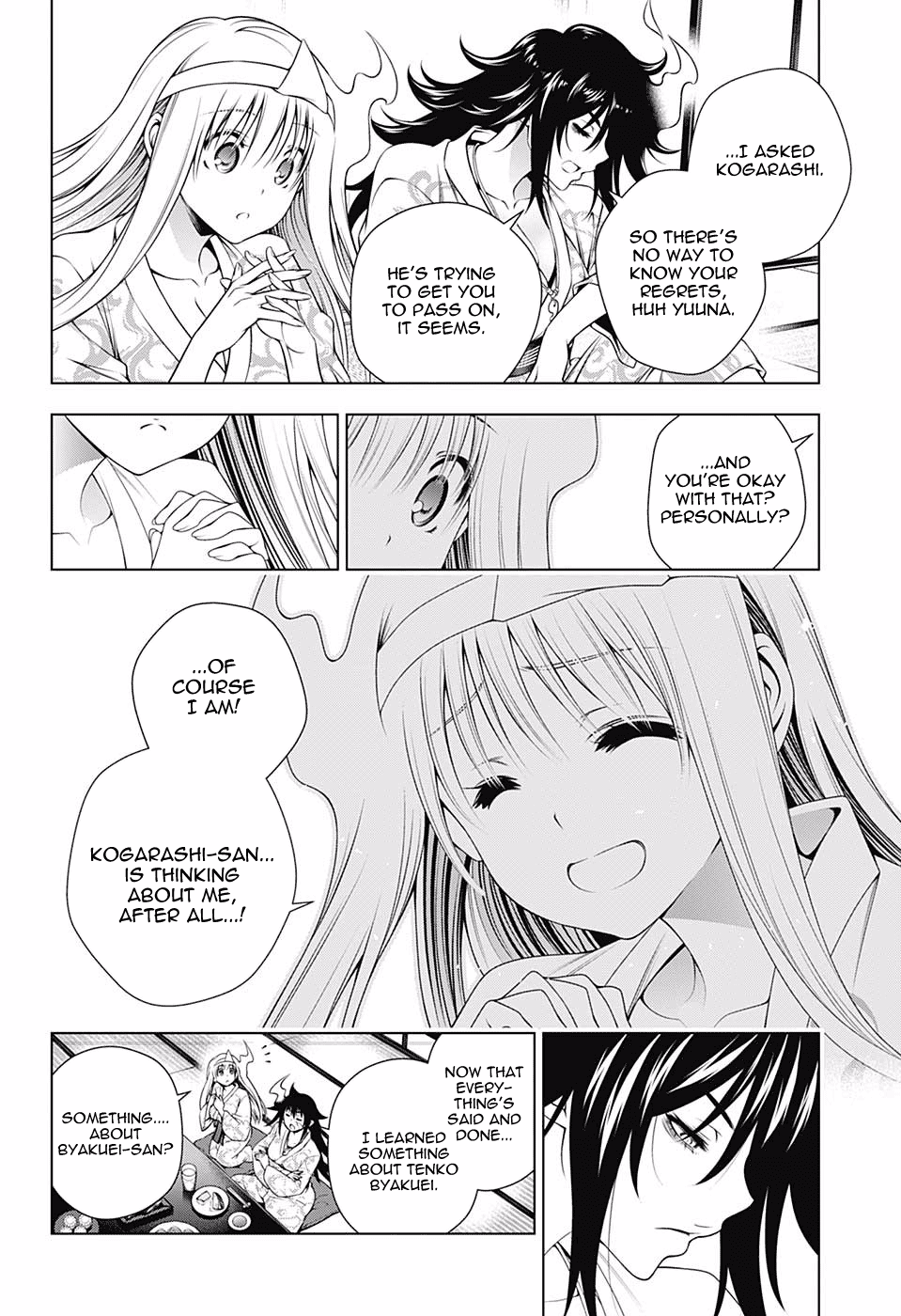 Yuragi-sou no Yuuna-san Chapter 129 page 8 - Chapter 129: Ouga-san's Wish