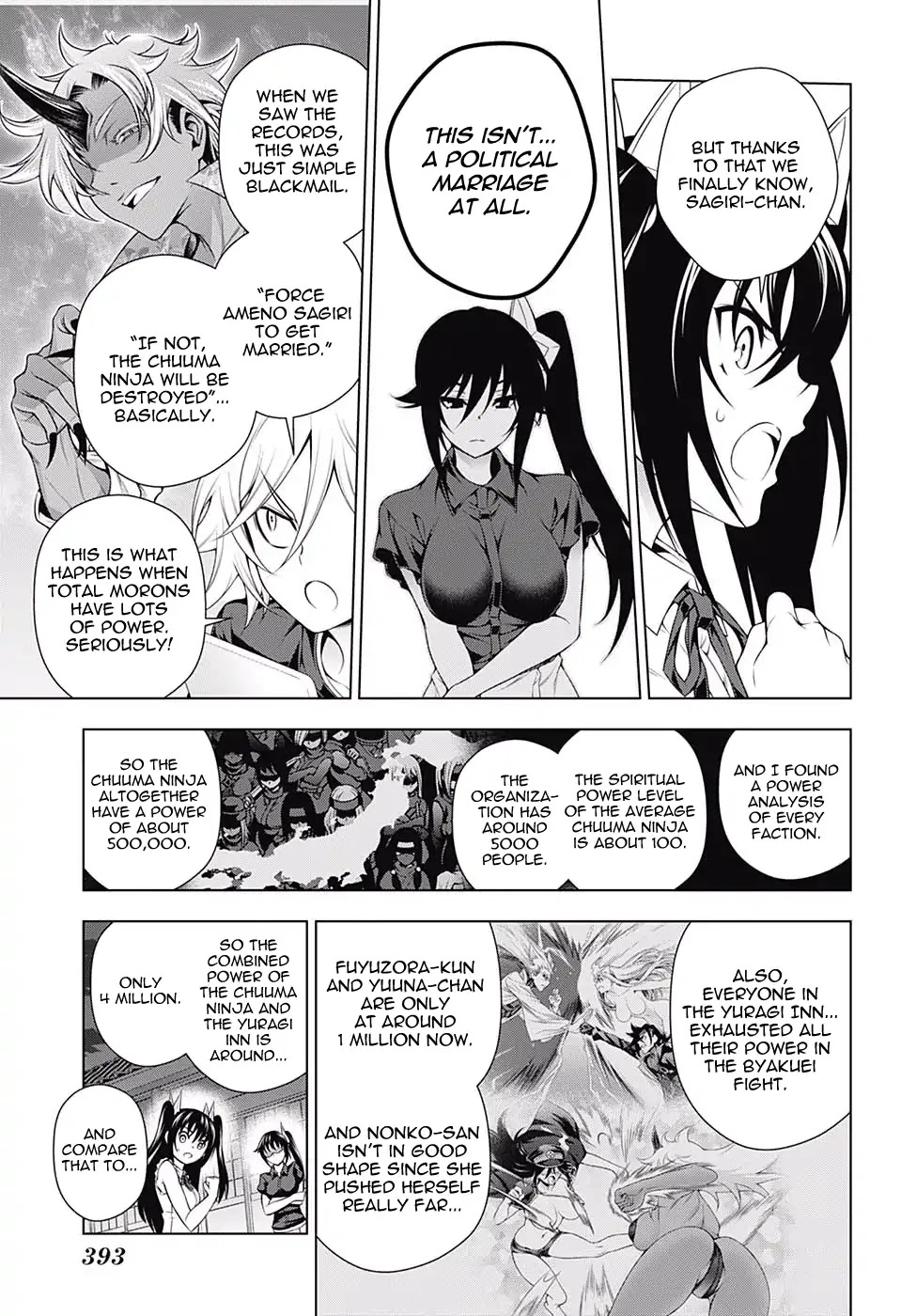 Yuragi-sou no Yuuna-san Chapter 135 page 11 - Chapter 135: The Other Side of Sagiri-san's Engagement