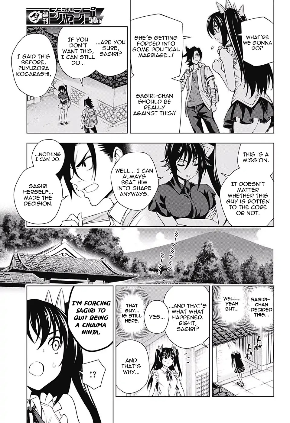 Yuragi-sou no Yuuna-san Chapter 135 page 7 - Chapter 135: The Other Side of Sagiri-san's Engagement