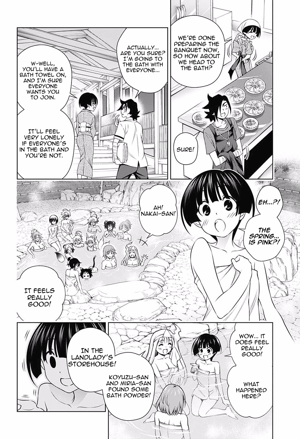 Yuragi-sou no Yuuna-san Chapter 141 page 4 - Chapter 141: Almost Crossing the Line?! The Hot Spring Incident!
