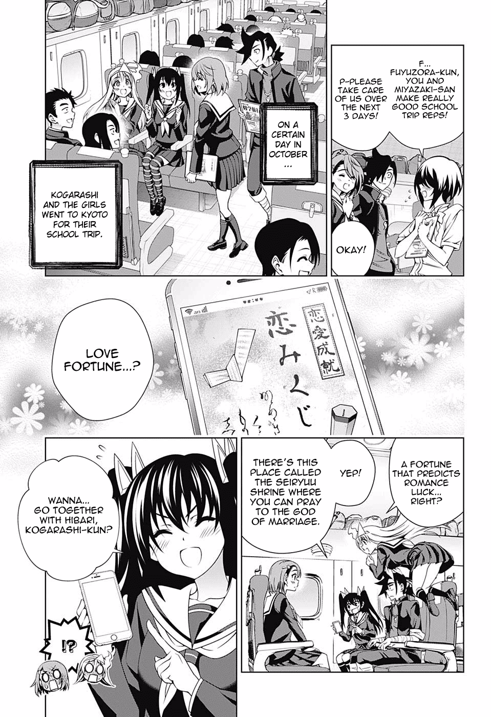 Yuragi-sou no Yuuna-san Chapter 143 page 3 - Chapter 143: The Yukemuri High School Field Trip 1
