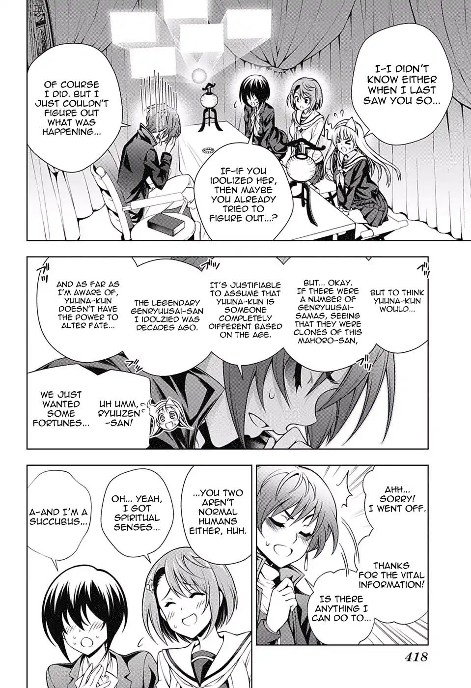 Yuragi-sou no Yuuna-san Chapter 145 page 10 - Chapter 145: Chisaki-san and a White Dress Shirt