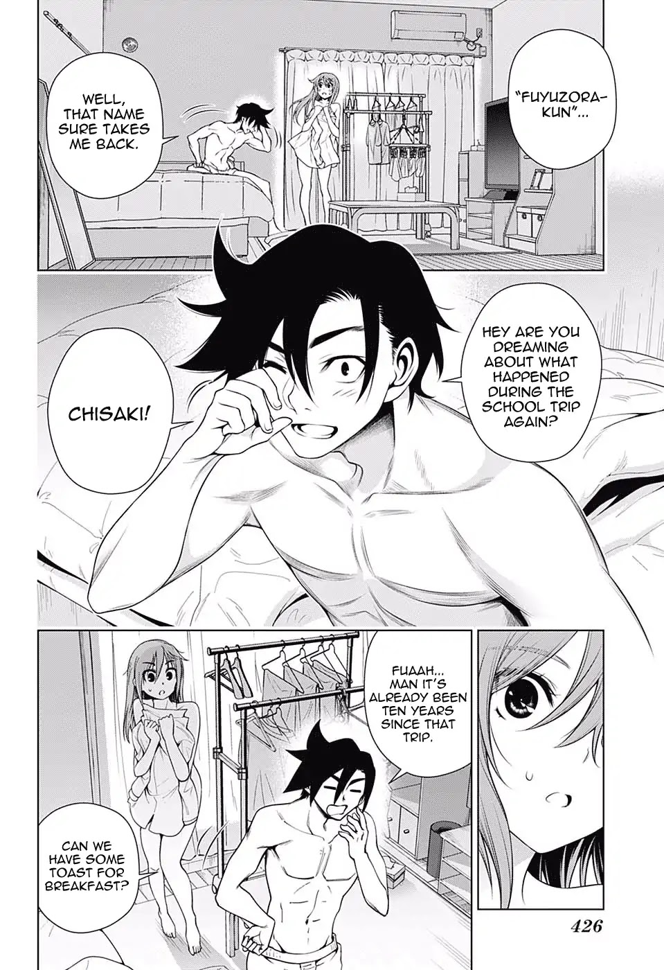 Yuragi-sou no Yuuna-san Chapter 145 page 18 - Chapter 145: Chisaki-san and a White Dress Shirt