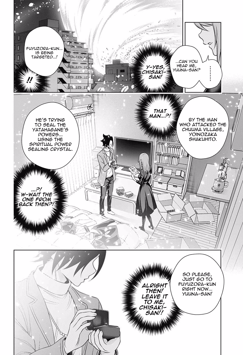 Yuragi-sou no Yuuna-san Chapter 148 page 14 - Chapter 148: Chisaki-san Crosses Time