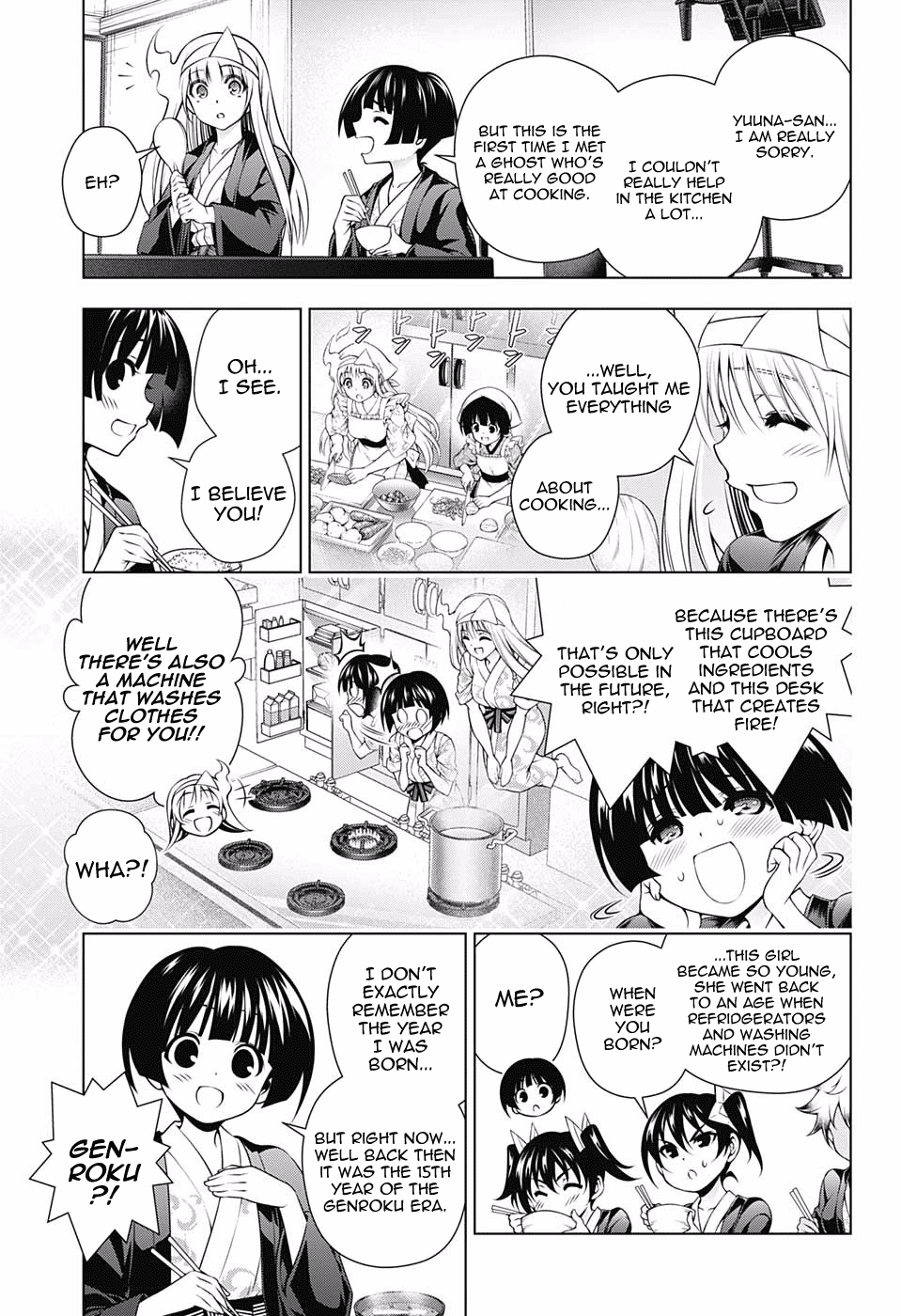 Yuragi-sou no Yuuna-san Chapter 154 page 11 - Chapter 154: Everyone Gets Smaller