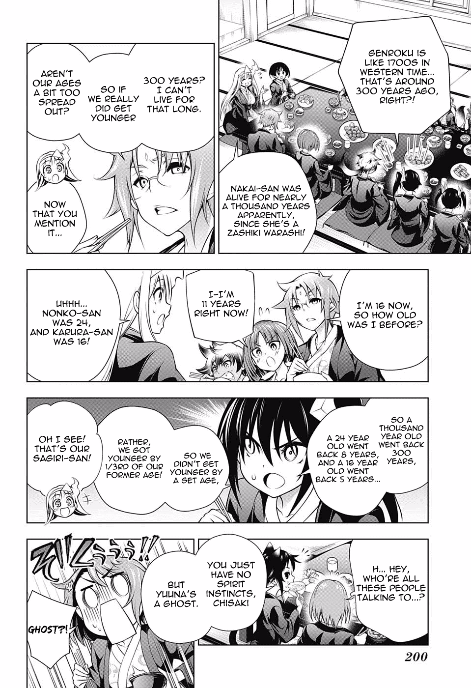 Yuragi-sou no Yuuna-san Chapter 154 page 12 - Chapter 154: Everyone Gets Smaller
