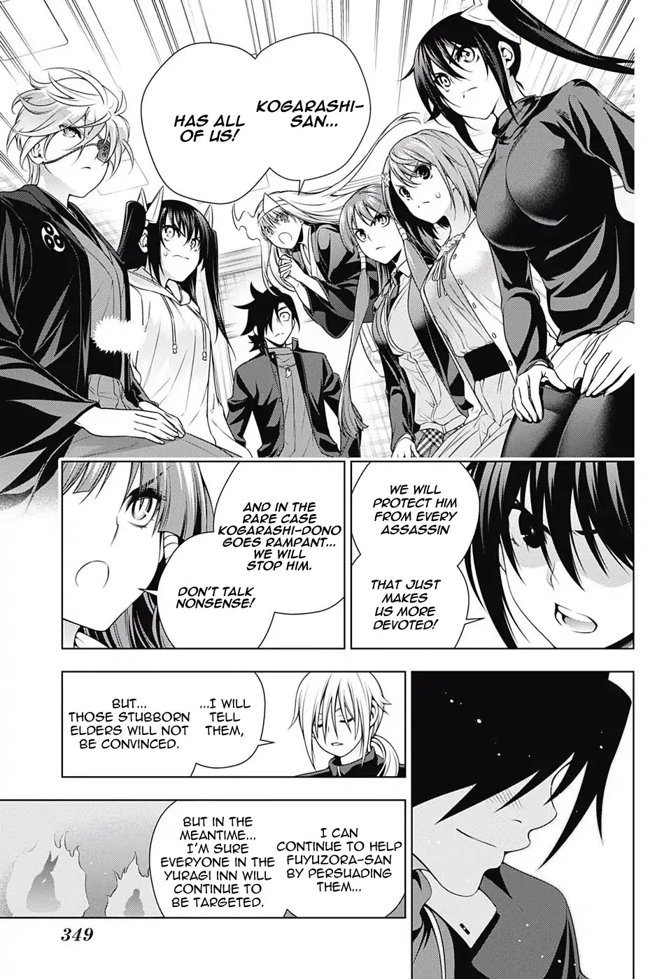Yuragi-sou no Yuuna-san Chapter 167 page 8 - Chapter 167: Kogarashi-kun and The Great Danger