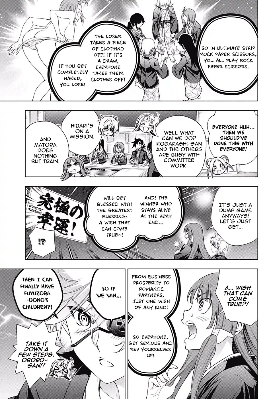 Yuragi-sou no Yuuna-san Chapter 169 page 3 - Chapter 169: Yuragi Inn Strip Rock Paper Scissors!