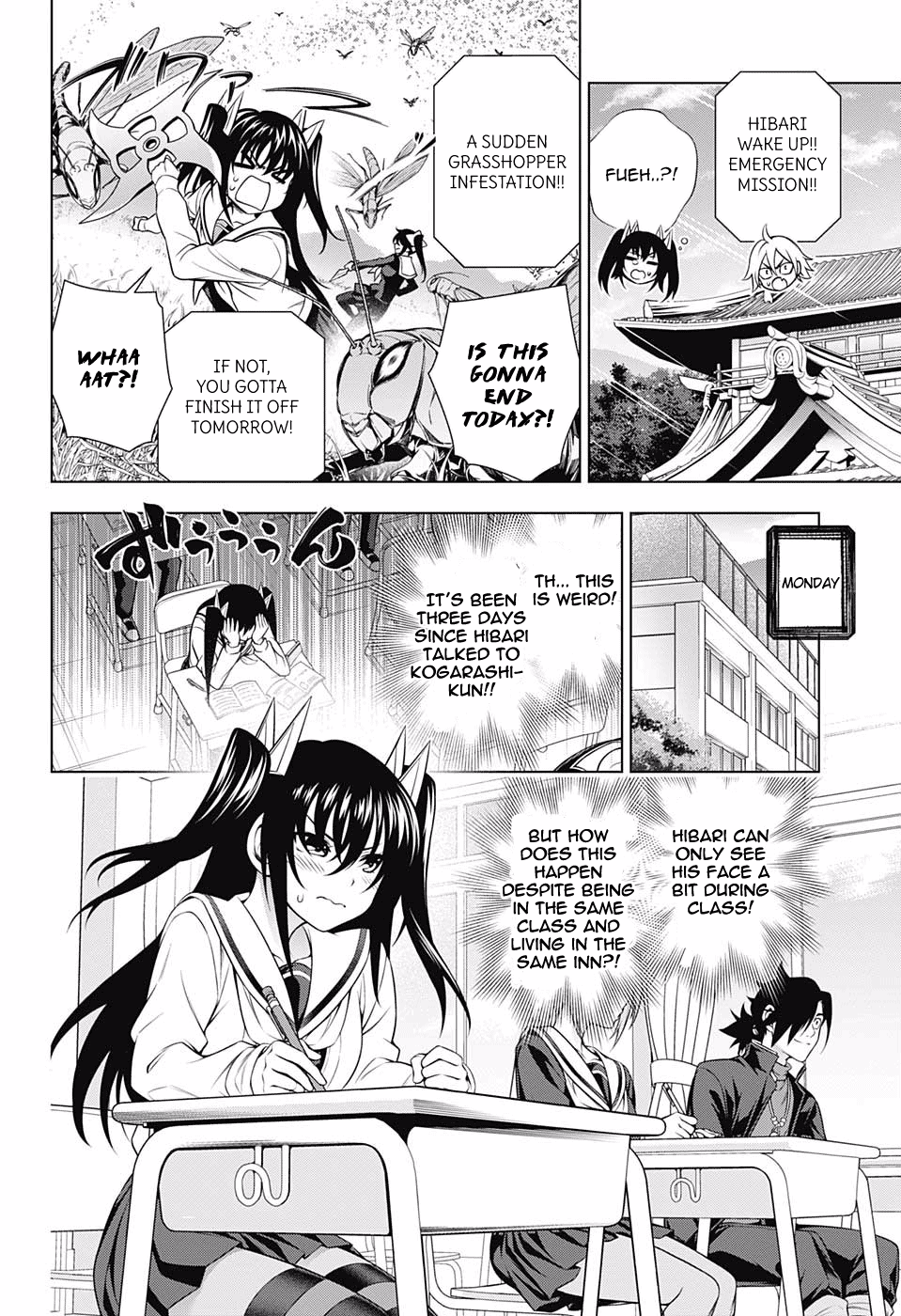 Yuragi-sou no Yuuna-san Chapter 170 page 8 - Chapter 170: Hibari-chan, Conquering the Klutz?