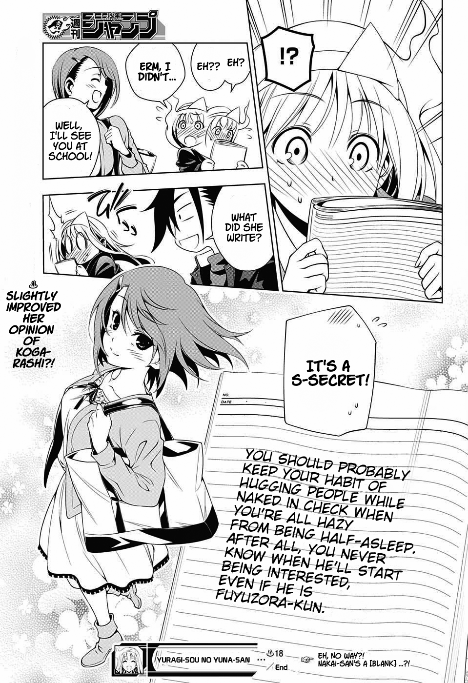 Yuragi-sou no Yuuna-san Chapter 18 page 22 - Chapter 18: Tanuki at the Front, The Wolf at the Back, and Chisaki-san (uncensored)