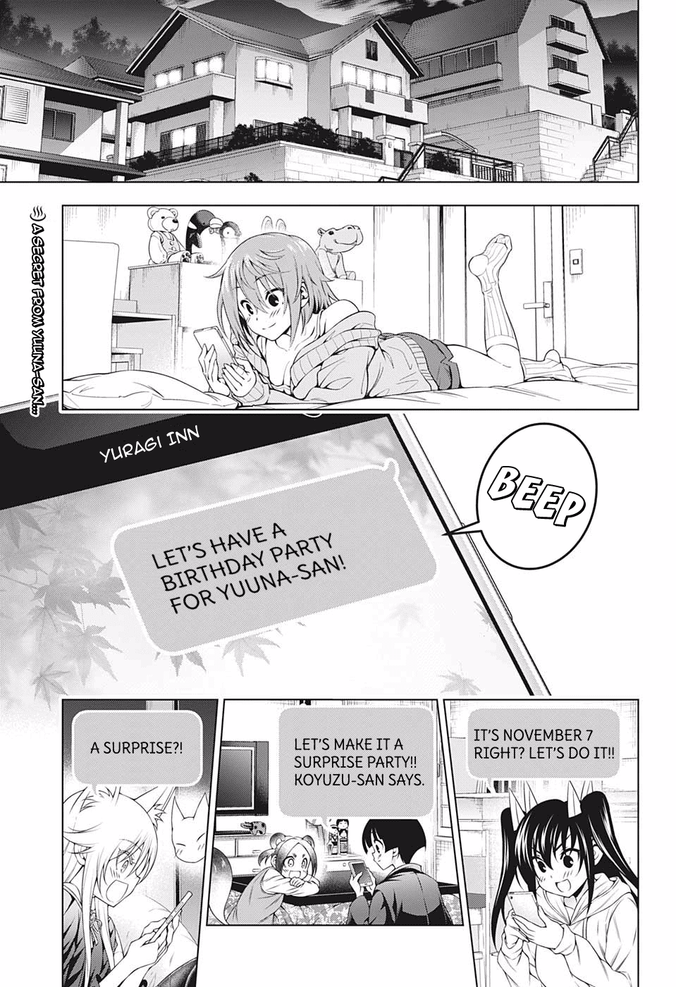 Yuragi-sou no Yuuna-san Chapter 181 page 3 - Chapter 181: A Surprise for Yuuna-san