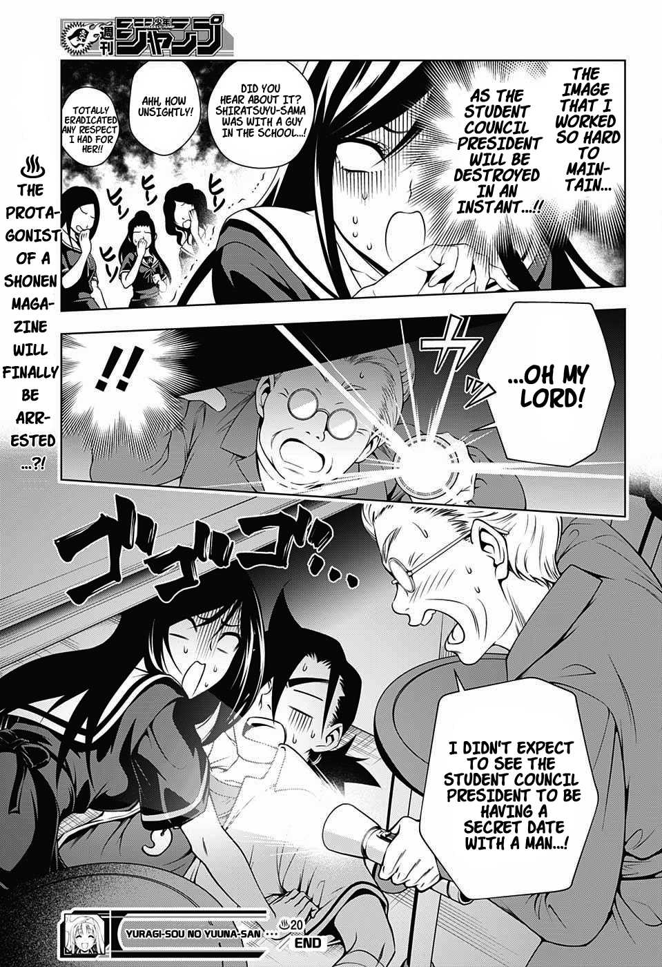 Yuragi-sou no Yuuna-san Chapter 20 page 19 - Chapter 20 : Yuuna-sama is Watching (From the Sky)